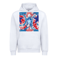 White patriotic tie dye stars Urban Hoodie - BundleAndBundleShop