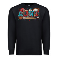 Black aunt baseball Premium Sweatshirt - Zillion Design Studio
