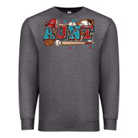 Charcoal Heather aunt baseball Premium Sweatshirt - Zillion Design Studio