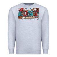 Heather Grey aunt baseball Premium Sweatshirt - Zillion Design Studio