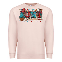 Pale Pink aunt baseball Premium Sweatshirt - Zillion Design Studio