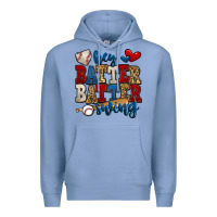 Colony Blue hey batter batter swing baseball Premium Hoodie - Jasminsmagicworld