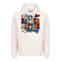 Pale Pink hey batter batter swing baseball Premium Hoodie - Jasminsmagicworld