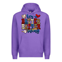 Purple hey batter batter swing baseball Premium Hoodie - Jasminsmagicworld
