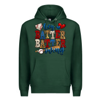 Sports Green hey batter batter swing baseball Premium Hoodie - Jasminsmagicworld