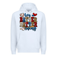 White hey batter batter swing baseball Premium Hoodie - Jasminsmagicworld
