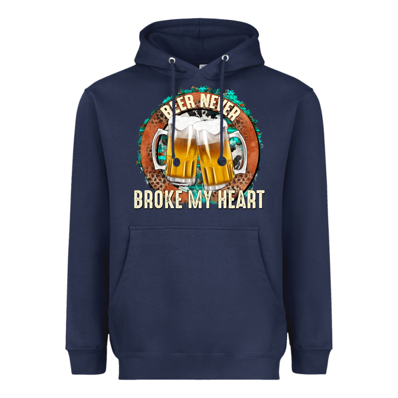 Beer Never Broke My Heart Heavyweight Hoodie by texasbilliewilder | Teevron