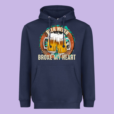 Heavyweight Hoodie beer never broke my heart