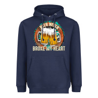 Navy beer never broke my heart Heavyweight Hoodie - texasbilliewilder