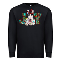 Black Christmas joy bull terrier Premium Sweatshirt - RanaPortraitStore