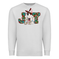 Dove Grey Christmas joy bull terrier Premium Sweatshirt - RanaPortraitStore