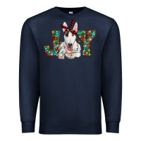 Christmas Joy Bull Terrier Premium Sweatshirt | Teevron