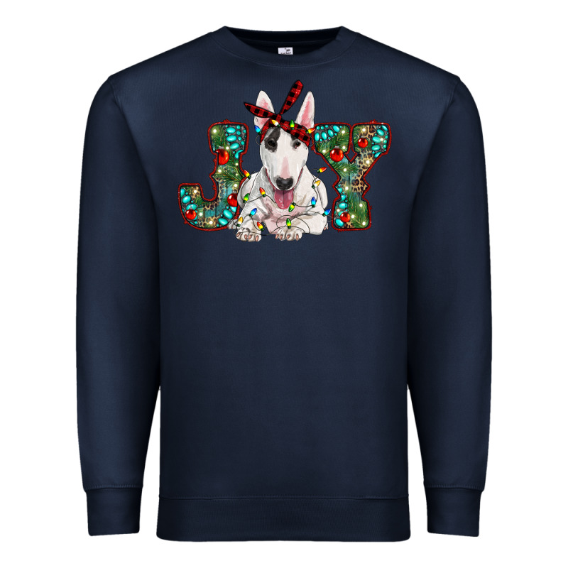 Christmas Joy Bull Terrier Premium Sweatshirt by RanaPortraitStore | Teevron