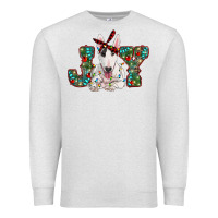 Oatmeal Heather Christmas joy bull terrier Premium Sweatshirt - RanaPortraitStore