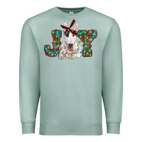 Seafoam Christmas joy bull terrier Premium Sweatshirt - RanaPortraitStore
