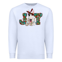 White Christmas joy bull terrier Premium Sweatshirt - RanaPortraitStore
