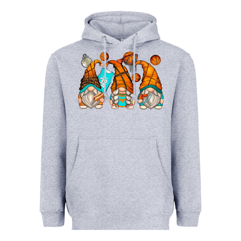 Basketball Gnomes Heavyweight Hoodie by Zillion Design Studio | Teevron