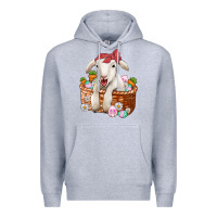 Heather Grey easter lamb Premium Hoodie - Jasminsmagicworld