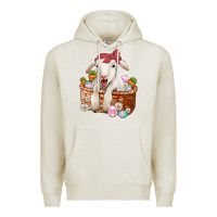Oatmeal Heather easter lamb Premium Hoodie - Jasminsmagicworld