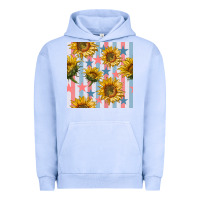 Pigment Grape Ice patriotic sunflowers stripes and stars seamless patrern Urban Hoodie - BundleAndBundleShop