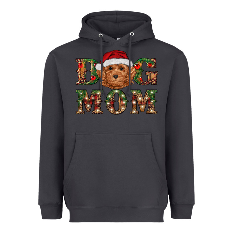 Christmas Toy Poodle Dog Mom Heavyweight Hoodie by RanaPortraitStore | Teevron
