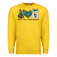 Lemon peace love white sepherd Premium Sweatshirt - RanaPortraitStore
