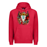 Cardinal bullskull christmas Premium Hoodie - JahusDesignShop