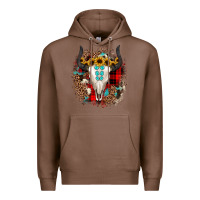 Chestnut bullskull christmas Premium Hoodie - JahusDesignShop