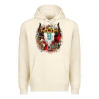 Sandshell bullskull christmas Premium Hoodie - JahusDesignShop