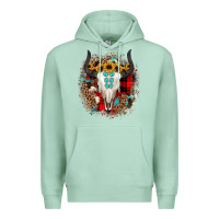 Seafoam bullskull christmas Premium Hoodie - JahusDesignShop