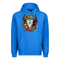 True Royal bullskull christmas Premium Hoodie - JahusDesignShop