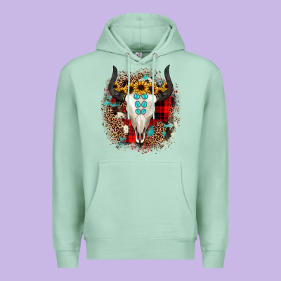 Bullskull Christmas Premium Hoodie Designed By Jahusdesignshop
