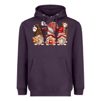 Plum baseball gnomes Heavyweight Hoodie - Zillion Design Studio