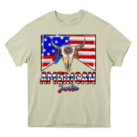 Mossy American junkie Heavy Core Tee - CowhideDigitalArt