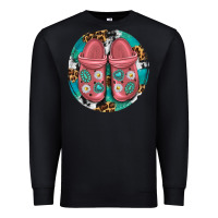 Black western crocin Premium Sweatshirt - texasbilliewilder