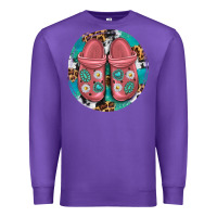 Purple western crocin Premium Sweatshirt - texasbilliewilder