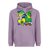 Lavender brazil hearts Heavyweight Hoodie - texasbilliewilder