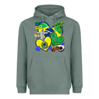 Sage brazil hearts Heavyweight Hoodie - texasbilliewilder
