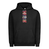 Pigment Black usa flag and western patterns  penwraps 1 Urban Hoodie - Artiststas
