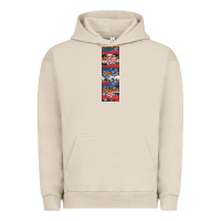 Pigment French Oak usa flag and western patterns  penwraps 1 Urban Hoodie - Artiststas