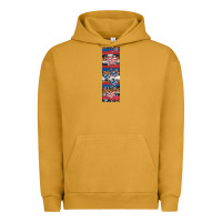 Pigment Peanut Butter usa flag and western patterns  penwraps 1 Urban Hoodie - Artiststas
