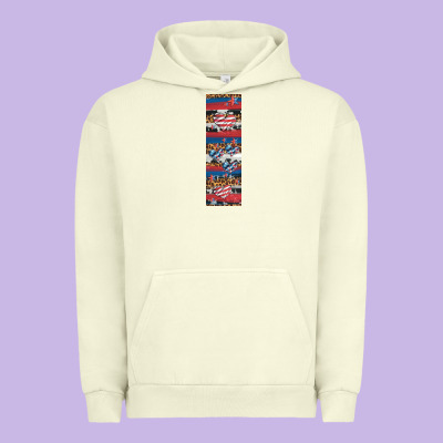 Usa Flag And Western Patterns  Penwraps 1 Urban Hoodie Designed By Artiststas