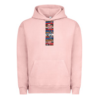 Pigment Salmon usa flag and western patterns  penwraps 1 Urban Hoodie - Artiststas