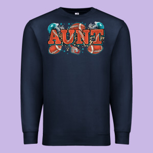 Aunt American Football Premium Sweatshirt Designed By Zillion Design Studio