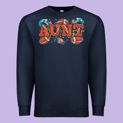 Aunt American Football Premium Sweatshirt Designed By Zillion Design Studio