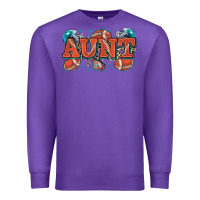 Purple aunt American football Premium Sweatshirt - Zillion Design Studio