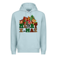 Blue Mist merry xmas with christmas Premium Hoodie - AdoDesignShop