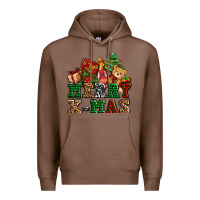 Chestnut merry xmas with christmas Premium Hoodie - AdoDesignShop