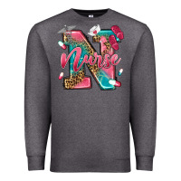 Charcoal Heather western nurse Premium Sweatshirt - texasbilliewilder