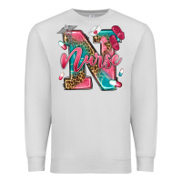 Dove Grey western nurse Premium Sweatshirt - texasbilliewilder